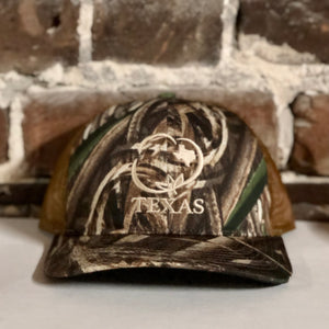 Texas Hunting Cotton Trucker Hat Camo